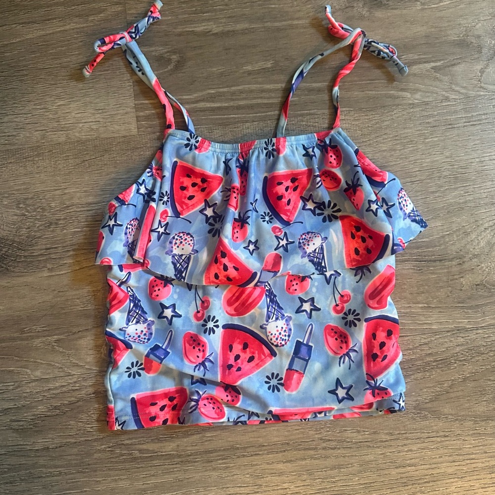 Watermelon Print Kids Swimsuit Tankini 👙
